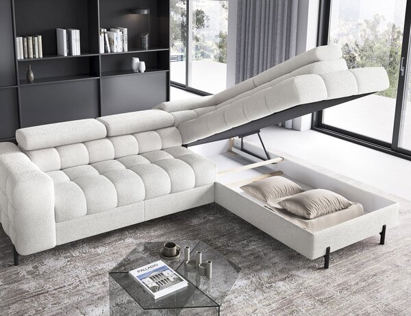 Colțar lemn masiv Ferry Extensibil Material Royal01, 276 × 72 × 200 cm