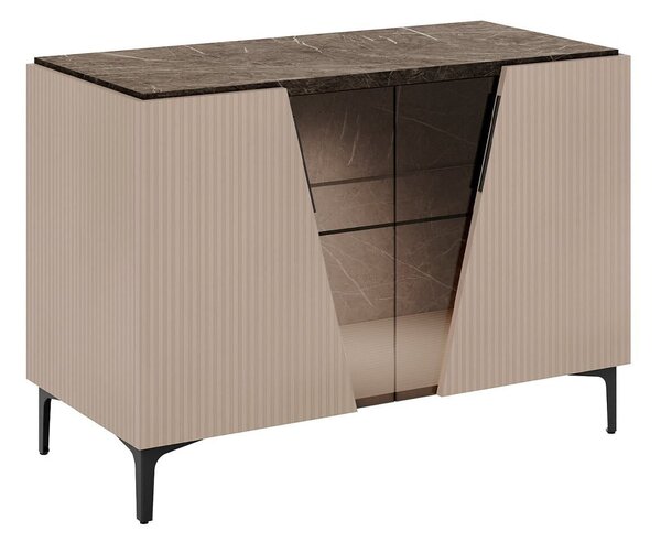 Bufet lemn masiv Fidia 2 uși, 133 × 48 × 92,5 cm