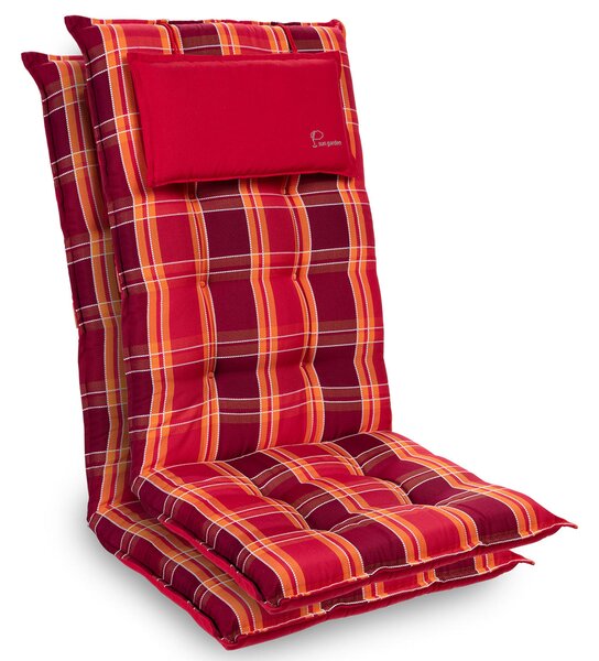 Blumfeldt Sylt, pernă tapițată, pernă pentru scaun, spătar mai înat, poliester, 50 × 120 × 9 cm, 2 x perne