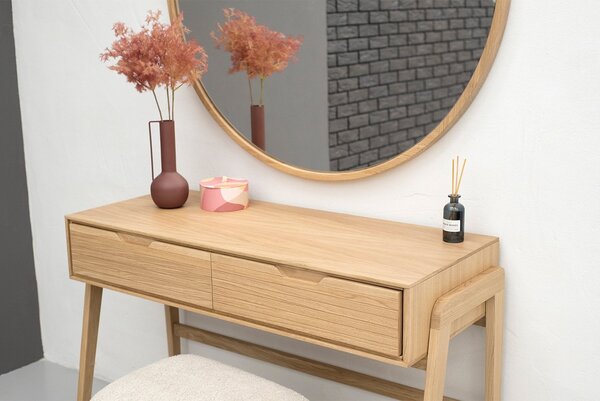 Taburet lemn masiv Brooklyn, 100 × 45 × 48 cm