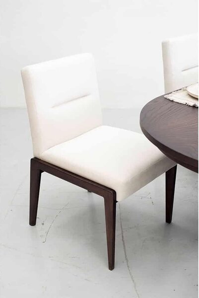 Set lemn masiv Dining Miami II Masa Ovala + 4 Scaune