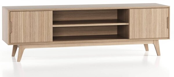 Comodă TV lemn masiv Brooklyn, 180 × 45 × 55 cm