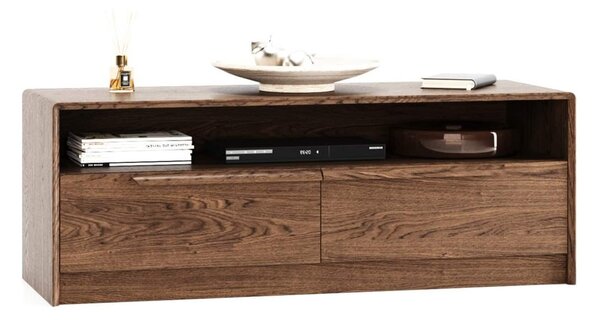 Comodă TV lemn masiv Bordo, 140 × 48 × 51 cm