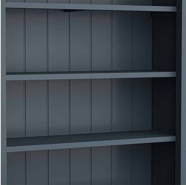 Etajera lemn masiv natur Richmond Albastru/, 90 × 45 × 81 cm
