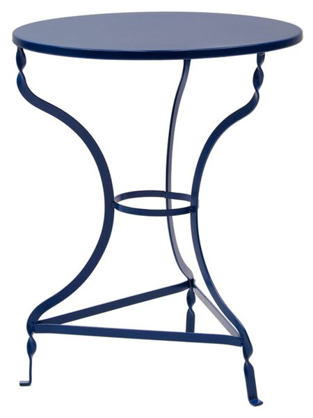 Masa Rotunda Metalica Zanos Diametru 58 Cm Albastra