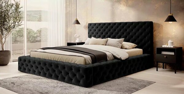 Pat lemn masiv Principe 180x200 Material Lukso 10 Mobarta