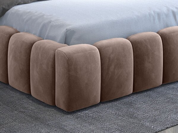 Pat lemn masiv Vegas 180x200 + Cadru metalic/Amortizor pe gaz/Container Material Monolith 09 Mobarta