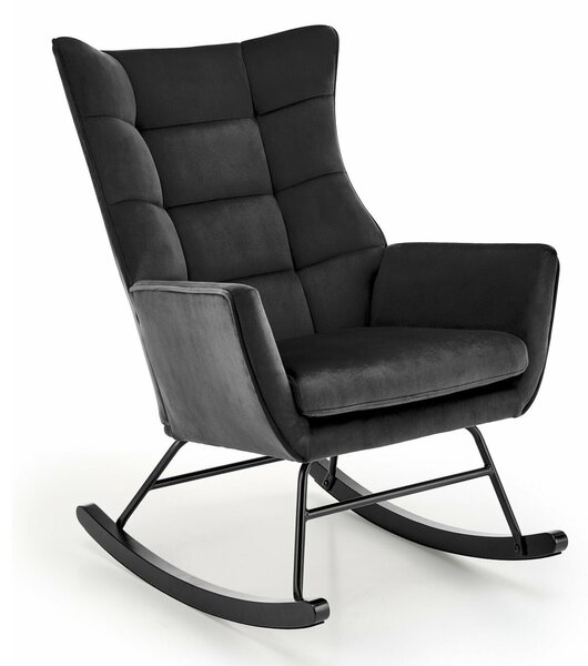 Scaun balansoar Houston 1863, Negru, 92x70x90cm, 14 kg