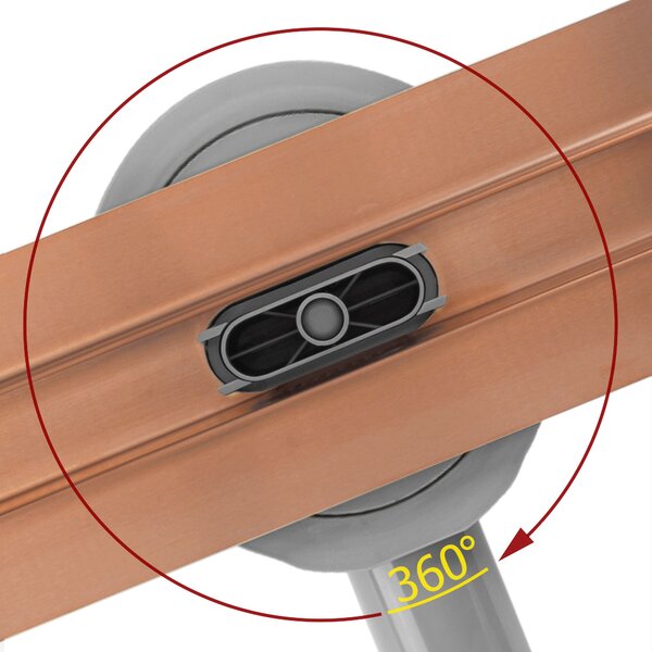 Rigola dus REA Neox Slim pro Brushed Copper 70