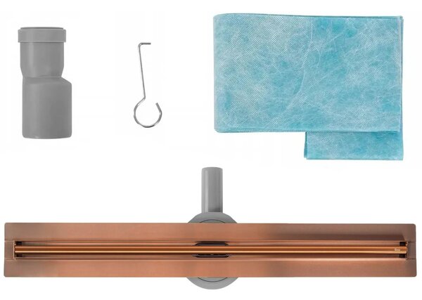 Rigola dus REA Neox Slim pro Brushed Copper 70