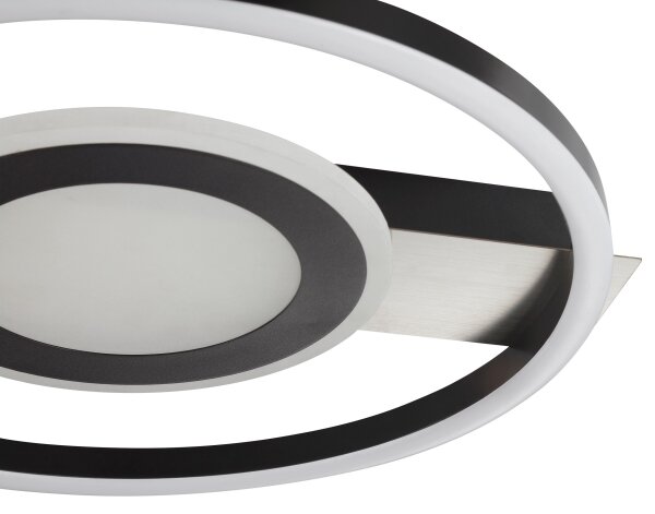 Brilliant - Plafonieră LED dimabilă MAUREEN LED/21W/230V, neagră