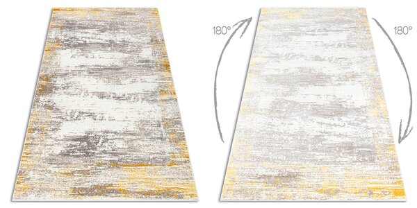 Covor CORE W9775 Cadru, Umbrită - structural, două niveluri de lână, fildeş / bej