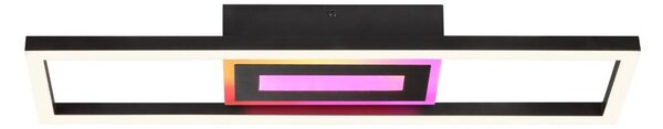 Plafonieră Brilliant-LED RGBW dimabil BESSON LED/20W/230V 3000-6500K negru + telecomandă
