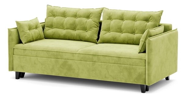 Canapea lemn masiv Extensibila Okay, 210 × 102 × 75 cm