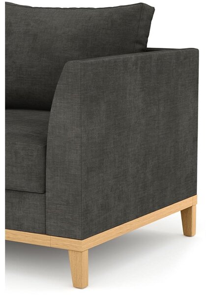 Canapea lemn masiv Gracias Lemn Stejar, 178 × 88 × 82 cm