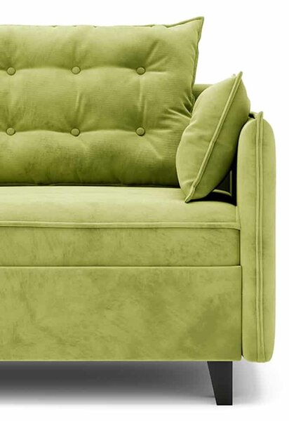 Canapea lemn masiv Extensibila Okay, 210 × 102 × 75 cm