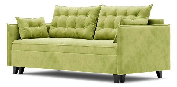 Canapea lemn masiv Extensibila Okay, 210 × 102 × 75 cm