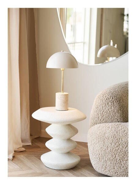 Măsuță auxiliară rotundă din piatră ø 36 cm Blackburn – House Nordic