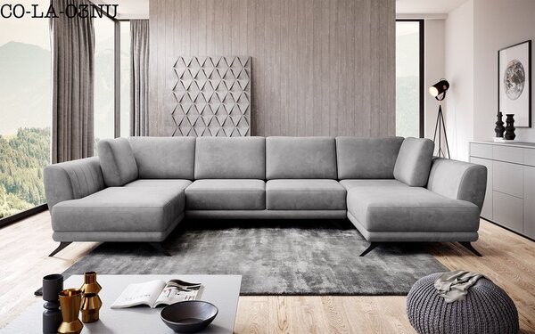 Colțar lemn masiv Larco's Formă U Extensibil 362x191cm Personalizabil