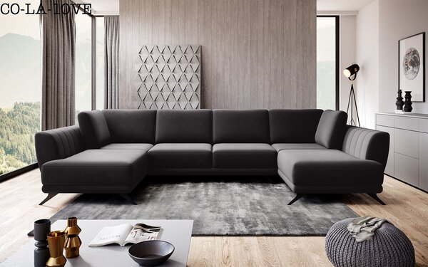 Colțar lemn masiv Larco's Formă U Extensibil 362x191cm Personalizabil