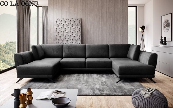 Colțar lemn masiv Larco's Formă U Extensibil 362x191cm Personalizabil