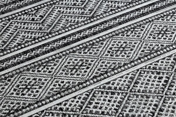 Covor SISAL SION Zig Zag, Caro Boho 22168 țesute plate negru / ecru