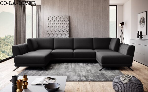 Colțar lemn masiv Larco's Formă U Extensibil 362x191cm Personalizabil