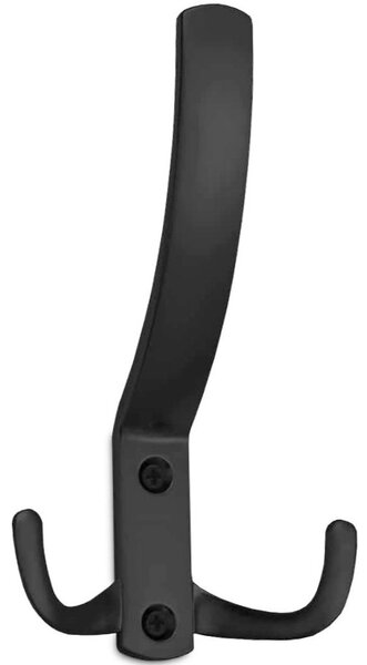 Agatatoare cuier tripla FCH-09, finisaj negru, 130x75x55 mm