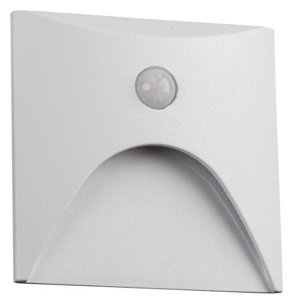 Kanlux 39141 - Lampă LED pentru trepte EXIN cu senzor, 2,5W/230V 4000K IP65, alb pătrat