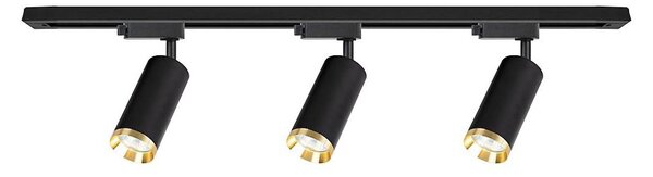 Spot pe șină MICA 3xGU10/10W/230V negru/auriu