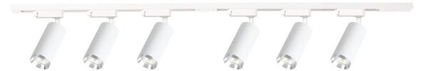 Spot pe șină MICA 6xGU10/10W/230V alb/crom mat