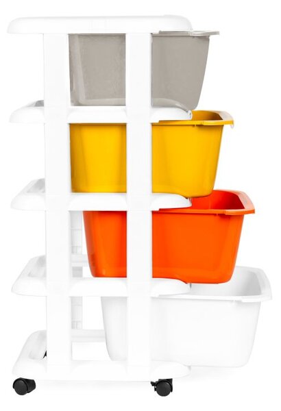 Organizator cu 4 sertare de plastic extensibile