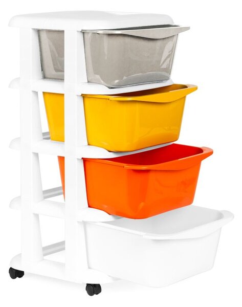 Organizator cu 4 sertare de plastic extensibile