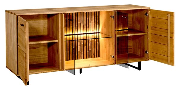 Comodă stejar masiv II Urban, 179 × 49 × 84 cm