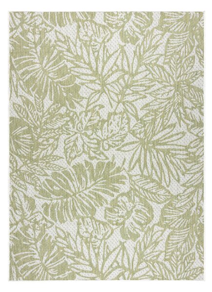 Covor SISAL SION frunze, tropical 22128 țesute plate ecru / verde