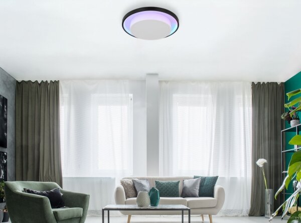Plafonieră LED RGBW dimabilă MORGAN LED/21W/230V Globo 41390-21 + telecomandă
