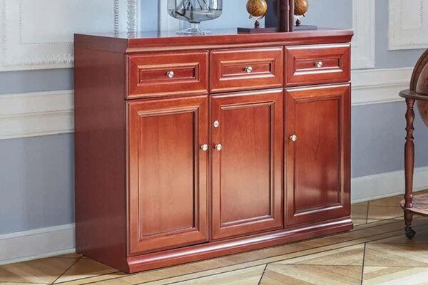 Comodă lemn masiv Toronto Model B3, 120 × 40 × 84 cm