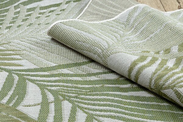 Covor SISAL SION frunze de palmier, tropical 2837 țesute plate ecru / verde