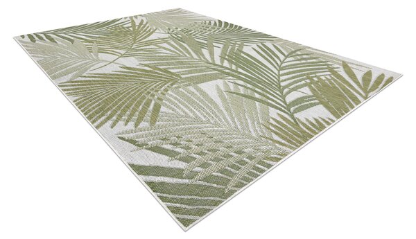 Covor SISAL SION frunze de palmier, tropical 2837 țesute plate ecru / verde