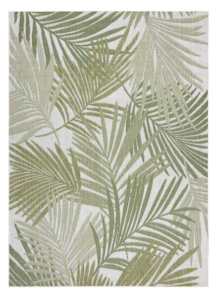 Covor SISAL SION frunze de palmier, tropical 2837 țesute plate ecru / verde
