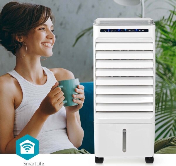 Răcitor de aer Nedis COOL116CWTW 65W/230V Wi-Fi Tuya + telecomandă