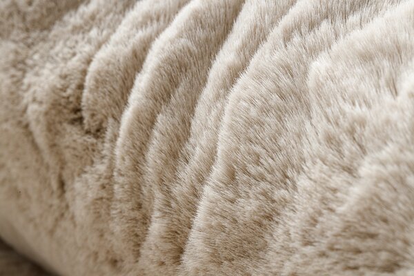 Covor modern de spălat TEDDY NEW sand 52 cerc shaggy bej, foarte gros