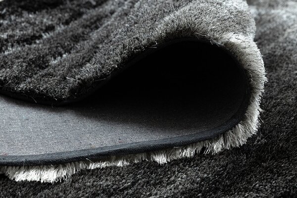 Covor FLIM 007-B6 modern shaggy, dunga - structural gri