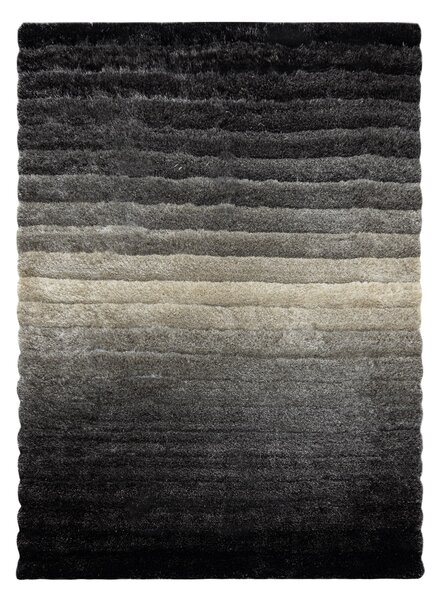 Covor FLIM 007-B6 modern shaggy, dunga - structural gri