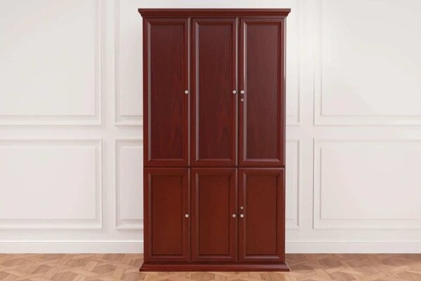 Dulap lemn masiv nuc Toronto Model T1 3 Uși, 120 × 43.5 × 220 cm