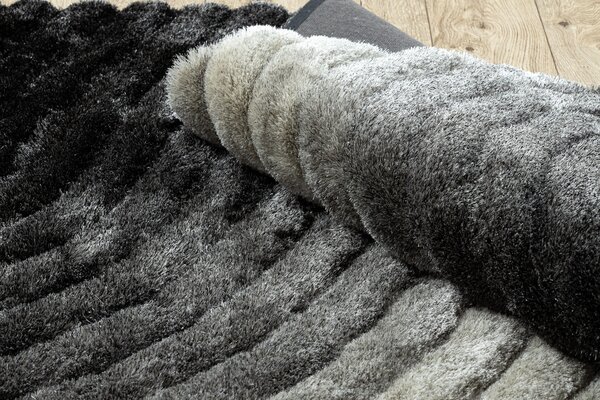 Covor FLIM 006-B1 modern shaggy, Valuri - structural gri