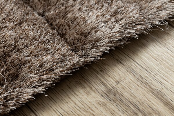 Covor FLIM 007-B3 modern shaggy, dunga - structural maro