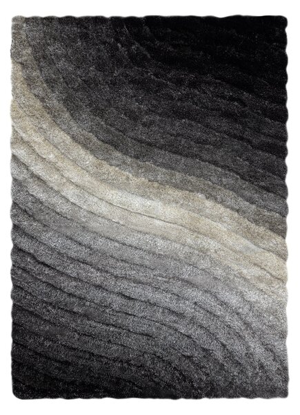 Covor FLIM 006-B1 modern shaggy, Valuri - structural gri