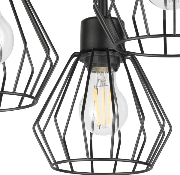 Lustră aplicată AUDREY 3xE27/60W/230V negru