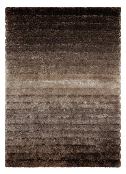 Covor FLIM 007-B3 modern shaggy, dunga - structural maro